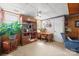 Basement entertainment space with wooden bar and view of workspace at 409 Cardinal Dr, Newton, NC 28658