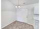 Cozy dining room featuring a chandelier, tile flooring, and natural light ready to be customized at 5407 Windy Valley Dr, Charlotte, NC 28208