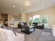 Spacious living room featuring large windows, neutral color palette, and an open layout at 6144 Abergele Ln, Matthews, NC 28104