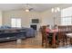 Inviting living area with fireplace, vaulted ceiling and wooden floors at 6816 Pennyroyal Way, Charlotte, NC 28216