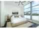 Bright bedroom with large window and chic decor offers a relaxing retreat with city views at 1100 Metropolitan Ave # 314, Charlotte, NC 28204