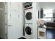Convenient in-unit laundry room with stacked washer and dryer for efficient clothes care at 1100 Metropolitan Ave # 314, Charlotte, NC 28204