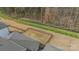 Aerial view of a backyard with a fenced perimeter, offering a safe space for recreation and relaxation at 11036 Shreveport Dr, Huntersville, NC 28078