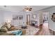 Cozy living room with an inviting rug, a modern ceiling fan and decor at 1504 Ridge Haven Rd, Waxhaw, NC 28173