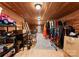 Spacious storage room with cedar walls and ample storage options at 2015 Pellyn Wood Dr, Charlotte, NC 28226