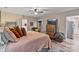Relaxing main bedroom with a view to the en-suite bathroom, offering a private entrance to the backyard at 2117 Camp Greene St, Charlotte, NC 28208