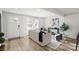 Stylish living room with open access to the kitchen and stainless steel appliances at 243 Barber St, Rock Hill, SC 29730