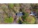 Aerial view of the home showcasing its architectural style, landscaping, and surrounding neighborhood at 3846 22Nd Ne St, Hickory, NC 28601