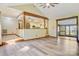 Open floor plan featuring hardwood floors and an easy flow to the kitchen and other living spaces at 3846 22Nd Ne St, Hickory, NC 28601