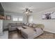 The living room features a large sectional sofa, hardwood floors, and a neutral color palette at 396 Tower Rd, Vale, NC 28168