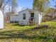 Exterior view of the single story home with covered front porch and wood stairs at 404 Forest Winds Dr, Salisbury, NC 28144