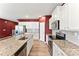 Modern kitchen with stainless steel appliances, granite countertops, and ample cabinet space at 423 Wescott St # 73, Indian Trail, NC 28079