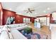Inviting living space with a comfortable sofa, stylish rug, and open access to the kitchen at 423 Wescott St # 73, Indian Trail, NC 28079