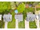 Aerial view of backyard with a swimming pool, patio area, and green foliage at 4380 Timberwood Dr, Gastonia, NC 28052