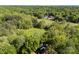 Scenic aerial view showcasing the property's lush surroundings, mature trees, and expansive green spaces at 4522 Woods End Ln, Charlotte, NC 28277