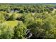 Expansive aerial view of a home nestled among lush trees, offering privacy and a serene natural setting at 4522 Woods End Ln, Charlotte, NC 28277