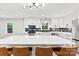 Kitchen with a large island and stainless steel appliances at 4522 Woods End Ln, Charlotte, NC 28277