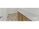 Laundry room with granite countertop and wood look plank flooring at 4980 Kiser Island Rd, Terrell, NC 28682