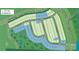 Detailed community map showing lot dimensions in the Griffith Lakes real estate development at 5205 Mint Harbor Way # 0353, Charlotte, NC 28269