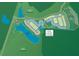 Aerial view of the Griffith Lakes community map showing the layout of streets, lots, and amenities at 5205 Mint Harbor Way # 0353, Charlotte, NC 28269