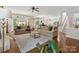 Open-concept living area with hardwood floors, neutral sofas, and natural light at 6325 Hawkwood Ln, Charlotte, NC 28277