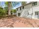 Expansive backyard deck attached to a white brick home at 6614 Old Providence Rd, Charlotte, NC 28226