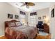 Bedroom featuring comfortable sleeping area with desk and computer set up at 744 Ledgestone Ct, Tega Cay, SC 29708