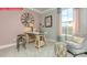 Stylish home office featuring a desk, chair, and decorative accents at 124 Fordingbridge Ln, Mooresville, NC 28115