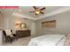 Spacious main bedroom featuring tray ceilings, ceiling fan, neutral colors and a king-size bed at 124 Fordingbridge Ln, Mooresville, NC 28115