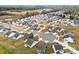 Aerial view shows a sprawling suburban neighborhood with modern homes and cul-de-sacs at 1976 Ethan Ln, Stanfield, NC 28163