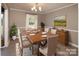 Formal dining room with a wooden table and seating for six, perfect for Gathering meals and gatherings at 2064 Elizabeth Ave, Hickory, NC 28602