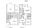 Detailed floor plan showcasing the layout of the home's two floors, including room dimensions and garage at 280 Gilead Rd, Huntersville, NC 28078