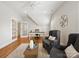 Comfortable home office with hardwood floors and access to other living areas at 3005 Somerset Dr, Charlotte, NC 28209