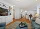 Spacious open floorplan connecting the living room, kitchen, and dining area at 3005 Somerset Dr, Charlotte, NC 28209