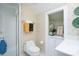 Well-lit bathroom with a walk-in shower and a stylish vanity at 345 Porters Glen None, New London, NC 28127