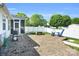 Paved patio with fenced backyard ideal for barbecues and outdoor gatherings at 3701 Arthur St, Indian Trail, NC 28079