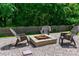 Charming fire pit area surrounded by comfortable seating, providing a perfect spot for gatherings and outdoor enjoyment at 4001 Brook Valley Run, Monroe, NC 28110