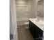 Full bathroom featuring a modern vanity, a toilet, and a shower-tub combination with tile surround at 436 Phifer Rd, Kings Mountain, NC 28086