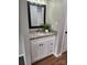 Bathroom features a granite vanity and ample storage space at 6423 Town Hall Pl, Harrisburg, NC 28075