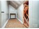 Unfinished attic space with potential for storage and exposed wooden beams at 6519 Summertree Ln, Charlotte, NC 28270