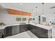 Bright kitchen featuring stainless steel appliances, white countertops, and modern pendant lighting at 6548 Emerald Isle Dr, Sherrills Ford, NC 28673