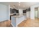 Modern kitchen featuring dark cabinets, granite countertops, and stainless steel appliances at 9001 Lanark Ln, Indian Land, SC 29707