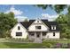 Beautiful two-story modern farmhouse with a charming front porch and manicured lawn at 1204 Sage Pine Cir, York, SC 29710