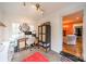 Bright office space with white brick walls, modern desk setup, and stylish decor at 1529 S Wendover Rd, Charlotte, NC 28211