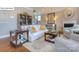 Cozy living room with fireplace, stylish furniture, and hardwood floors at 158 Ventor Way, Mooresville, NC 28115