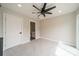 Empty neutral bedroom features an ensuite bathroom at 1933 W Trade St, Charlotte, NC 28216