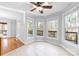 Bright breakfast nook with views of the backyard deck at 2124 Marquesas Ave, Tega Cay, SC 29708