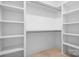 Bright walk-in closet featuring built-in shelving and ample hanging space at 2363 Shanklin S Ln, Denver, NC 28037