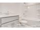 Clean secondary bathroom with modern fixtures and a combined tub and shower at 282 Gilead Rd, Huntersville, NC 28078