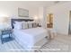 Bedroom featuring white walls, a bed with white linens, and an ensuite bathroom at 282 Gilead Rd, Huntersville, NC 28078